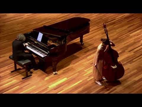 Montag: Double Bass Sonata (CSU Bass Day) - Mikyung Sung double bass, Susan Hoskins piano thumbnail