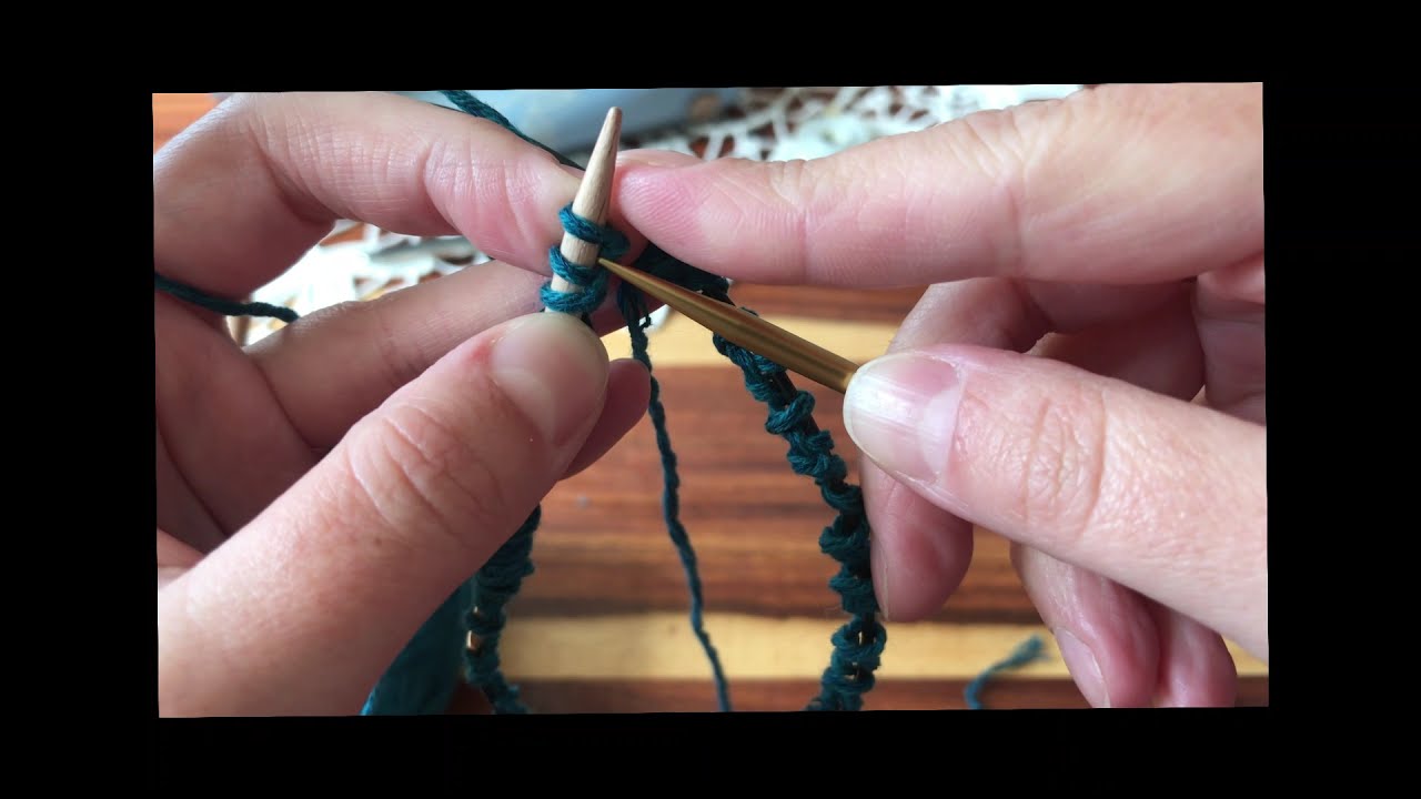 Brioche in the round .... Italian cast-on method