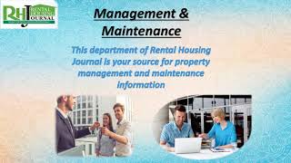 Information Training Needs For Property Managers - Rental Housing Journal News