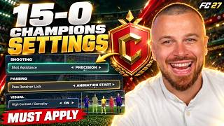 RANK 1 (15-0) PRO Settings to Increase Reaction Time & WIN More Games in FC 27!