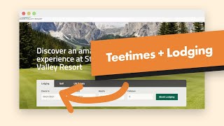 Golf Booking Engine Walkthrough - Book Golf Tee Times, Then Lodging (and More) in One Interface