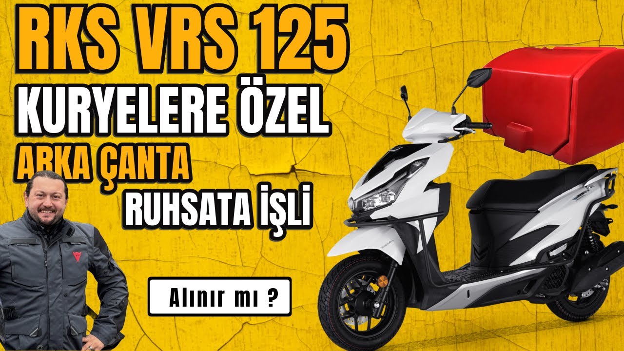 RKS VRS 125 | KURYELER İÇİ ÖZEL SCOOTER ! ARKA ÇANTA RUHSATA İŞLİ  | ABS