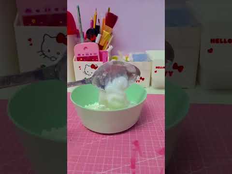 طريقه صنع صلصال فوم او سلايم او معجون بالبيت من مكونين فقط سبيل مريح