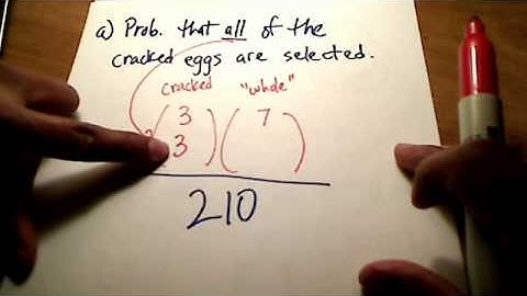 Stats: Probabilities using Counting Principles