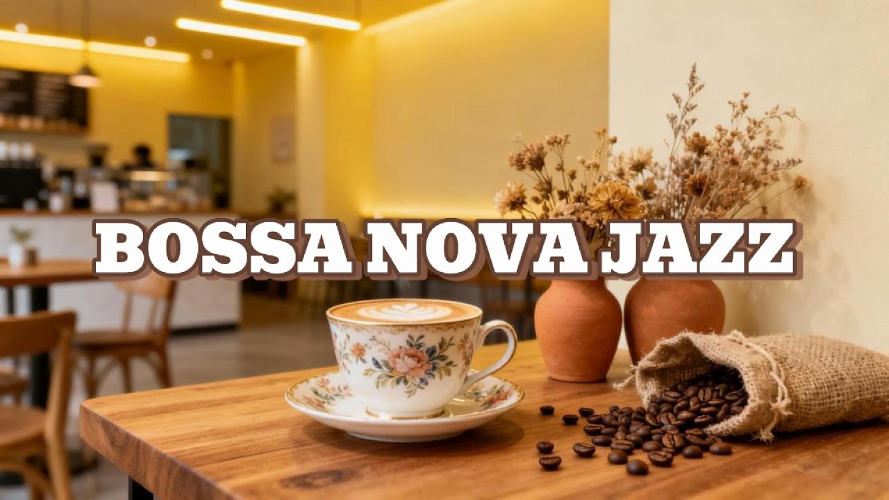 🎶 Coffee Shop Ambience ☕ Soft Jazz & Bossa Nova for Study and Relaxation