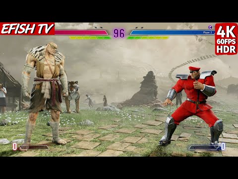 Sagat vs M. Bison (Hardest AI) - Street Fighter 6