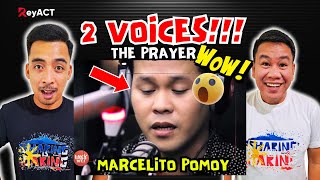 THE PRAYER Marcelito Pomoy FIRST REACTION 😱 ...he has 2 voices🎤 (Celine Dion and Andrea Bocelli)🔥