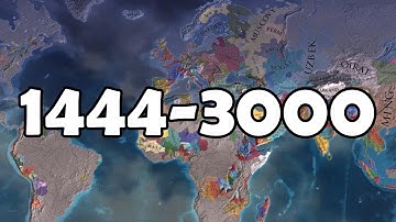 EU4: 1444-3000 Year Timelapse AI Only