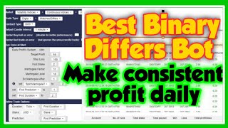 Binary Bot Best Differs Strategy✅  |Make profits Daily|🔥 High Win Rate