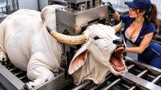 Inside the White Brahman Bull Horn Factory | How Luxury Leather Women’s Coats & Boots Are Made
