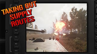 Pushing Backcaps And Destroying Supply Lines - Squad Vehicle Gameplay