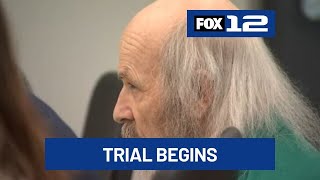 Trial begins for Welches man accused of killing wife, her two dogs