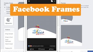 How to make Facebook Frame in Photoshop featuring Visit Nepal 2020 screenshot 2