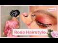 Rose Hairstyle &amp; Makeup￼ 🌷🎬 | Nicole Touch