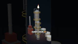 How a Refinery Turns Black Crude Oil Into Gasoline (in 90 seconds)