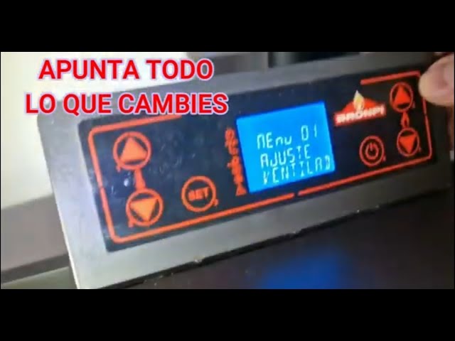 ESTUFA DE PELLET BRONPI RESET MANTENIMIENTO Y AJUSTES PARAMETROS