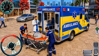 محاكي إنقاذ المدينة بسيارة الإسعاف ثلاثي الأبعاد - لعبة قيادة سيارة إسعاف الطوارئ الأمريكية 911 ل... screenshot 5