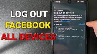 How to Log Out of Your Facebook Account from All Devices