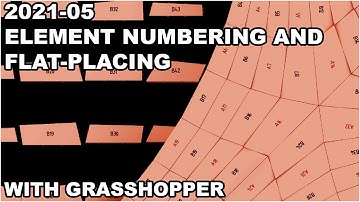 Tutorial: Numbering and Flat-Placing Elements with Rhino and Grasshopper