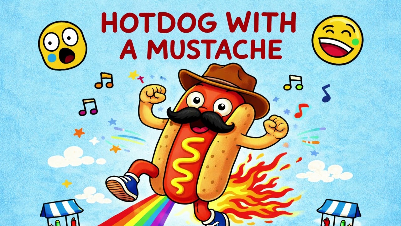 Hotdog with a Mustache 🌭🎩 (Official Song)