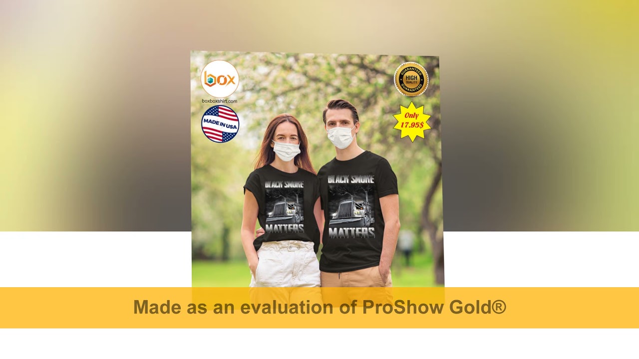 Trucker Black smoke Matters Shirt