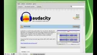 Audacity pentru Linux Mint
