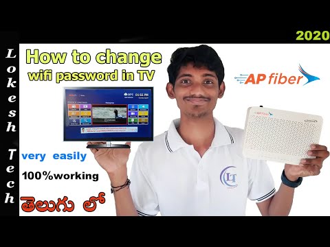 How to change wifi password || ap fiber || wifi password in tv || By Lokesh tech in 2020