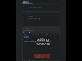 How to Add Two Numbers in Python | Python Basics | Beginner Tutorial | Benazir Education