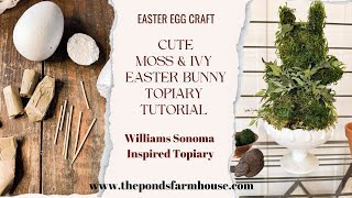 Make a Cute Moss Easter Bunny: Williams Sonoma Inspired