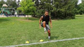 High Knee Lateral Shuffle with Hold