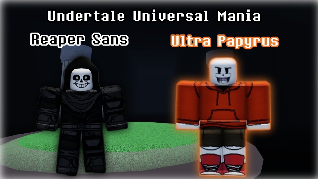 Undertale Universal Mania Ultra Papyrus, Reaper Sans +How to get Apple  Sword 