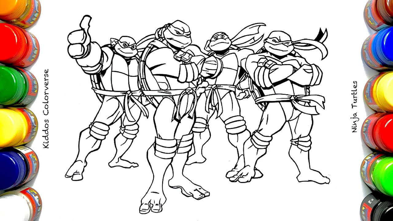 Teenage Mutant Ninja Turtles | Coloring TMNT - YouTube