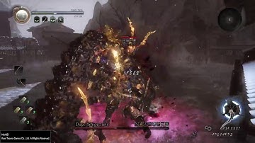 Nioh (仁王): WotNioh, Date Shigezane (Axe). Lv. 6 Nioh Axe wrecks Shigezane in 75 seconds.
