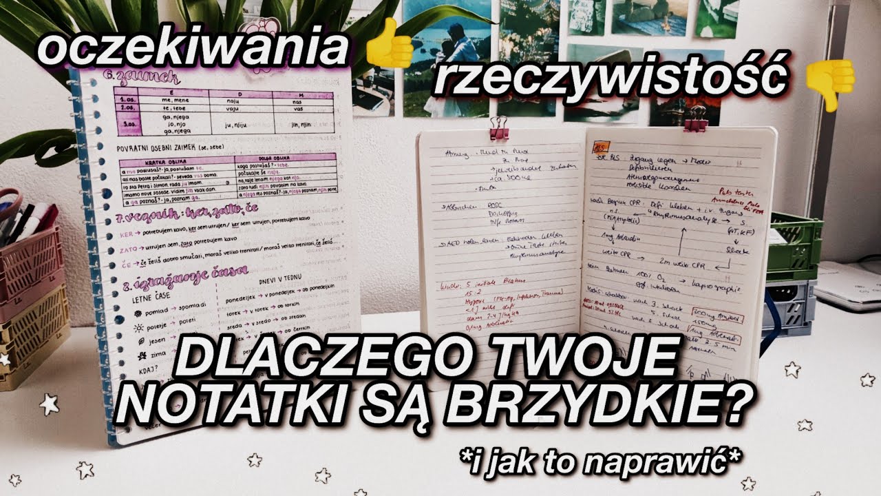 Twoje notatki szkolne są brzydkie lub nieczytelne? 👎📖 Zobacz jak to naprawić! ✨