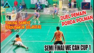 Duel Pemain Muda Porda Polman Akmal/Akbar vs Ramadhan/Jubran Semi Final WE CAN CUP 1 Tahun 2022