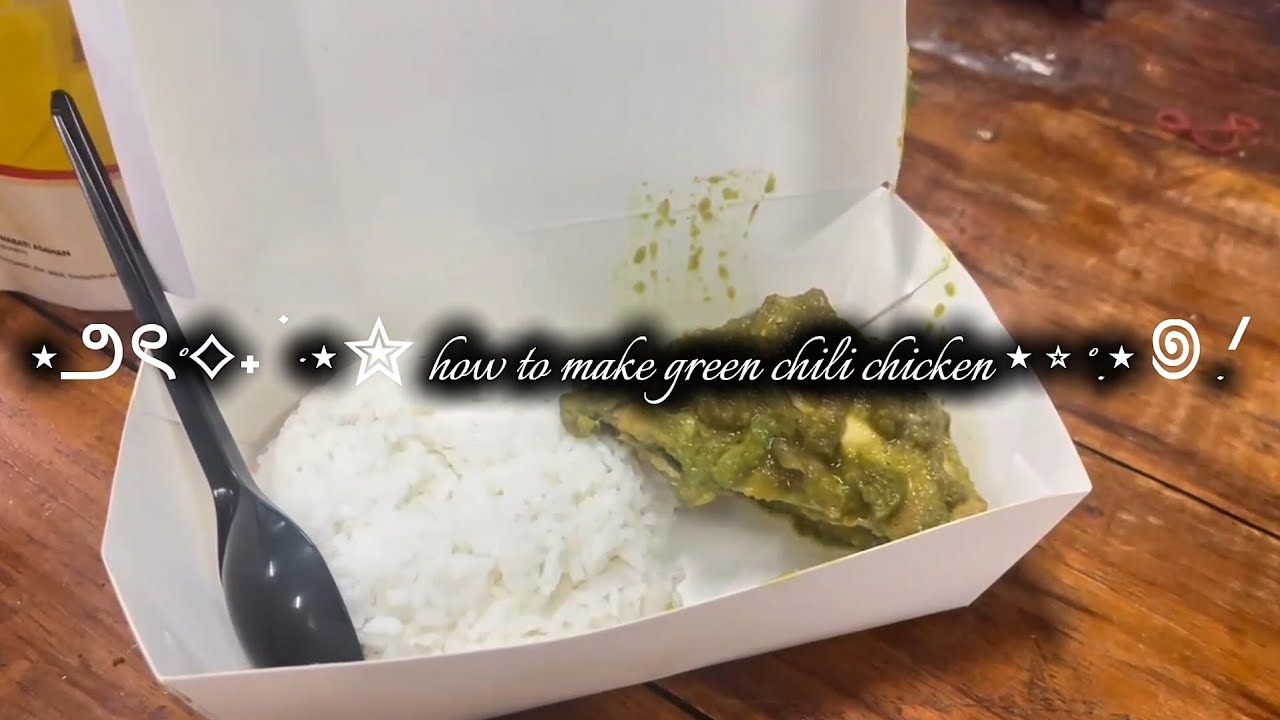 How to Make Green Chili Chicken 🌶️🍗🔥 | Simple & Spicy Indonesian Dish by GROUP 7 XII F1.1