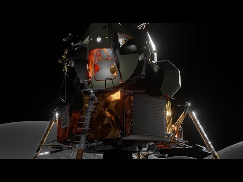 OUTDATED-Apollo 15 Part 1: Hadley Rille Landing, First of Extended J-Missions (A Blender Animation)