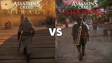 Assassins Creed Mirage VS Assassins Creed Shadows | Direct Comparison