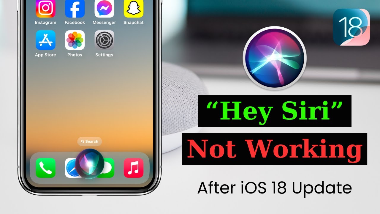 How To Fix Siri Not Working on iPhone After iOS 18 Update - YouTube