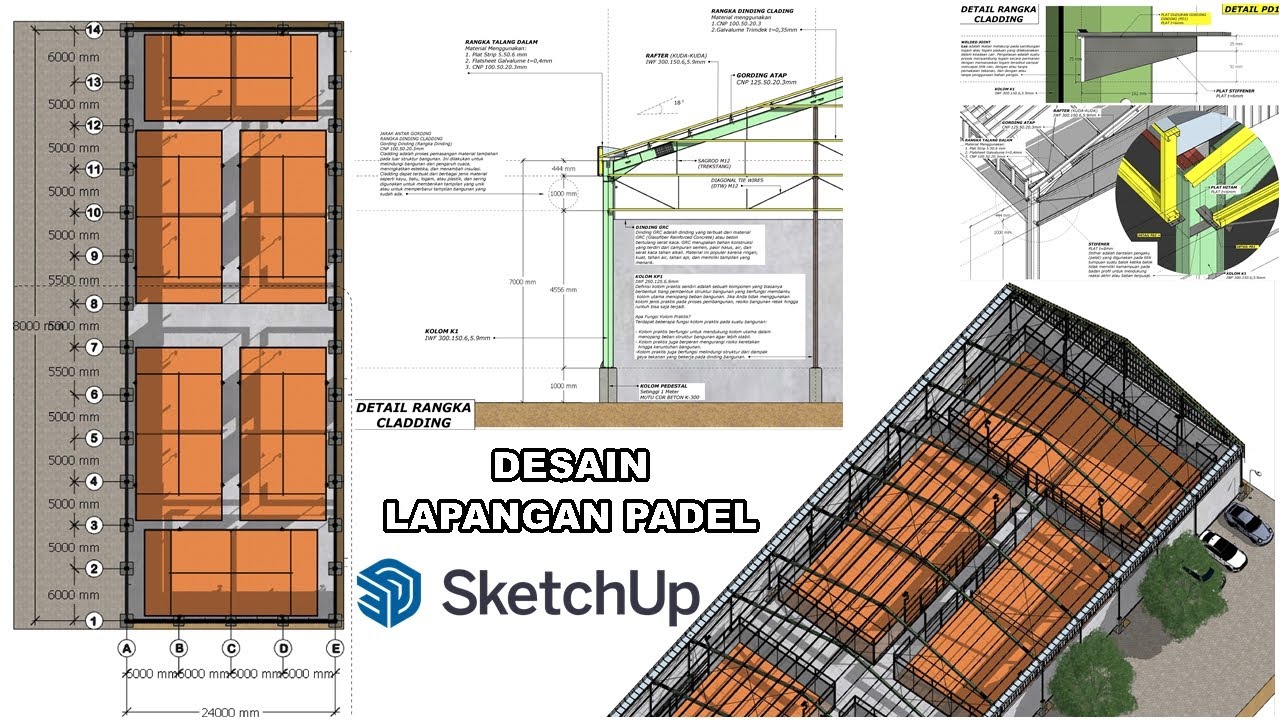 DESAIN LAPANGAN PADEL