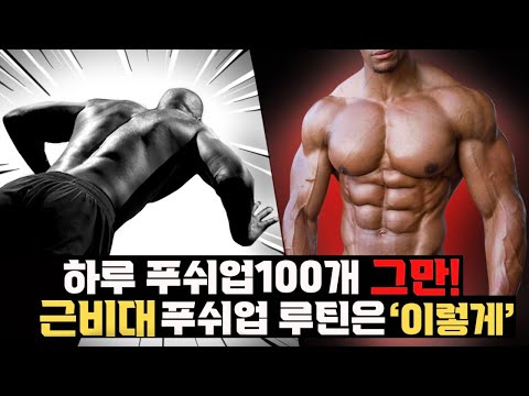 최신 연구결과 초급자~고급자까지 푸쉬업으로 상체근육 3배이상 빠르게 키우는 루틴 (팔굽혀펴기 100개 갯수 늘리기 그만)