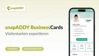Visitenkarten exportieren (7) | snapADDY BusinessCards