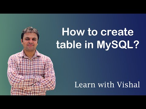 Create a Table in MySQL | Syntax to Create table in MySQL | Learn MySQL | Learn with Vishal