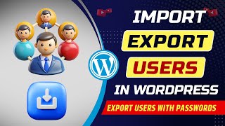 How to export users from WordPress website | WordPress export users with passwords