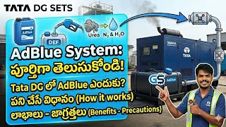 Adblue system explained in Telugu, adblue system working @geniusgeneratorsintelugu