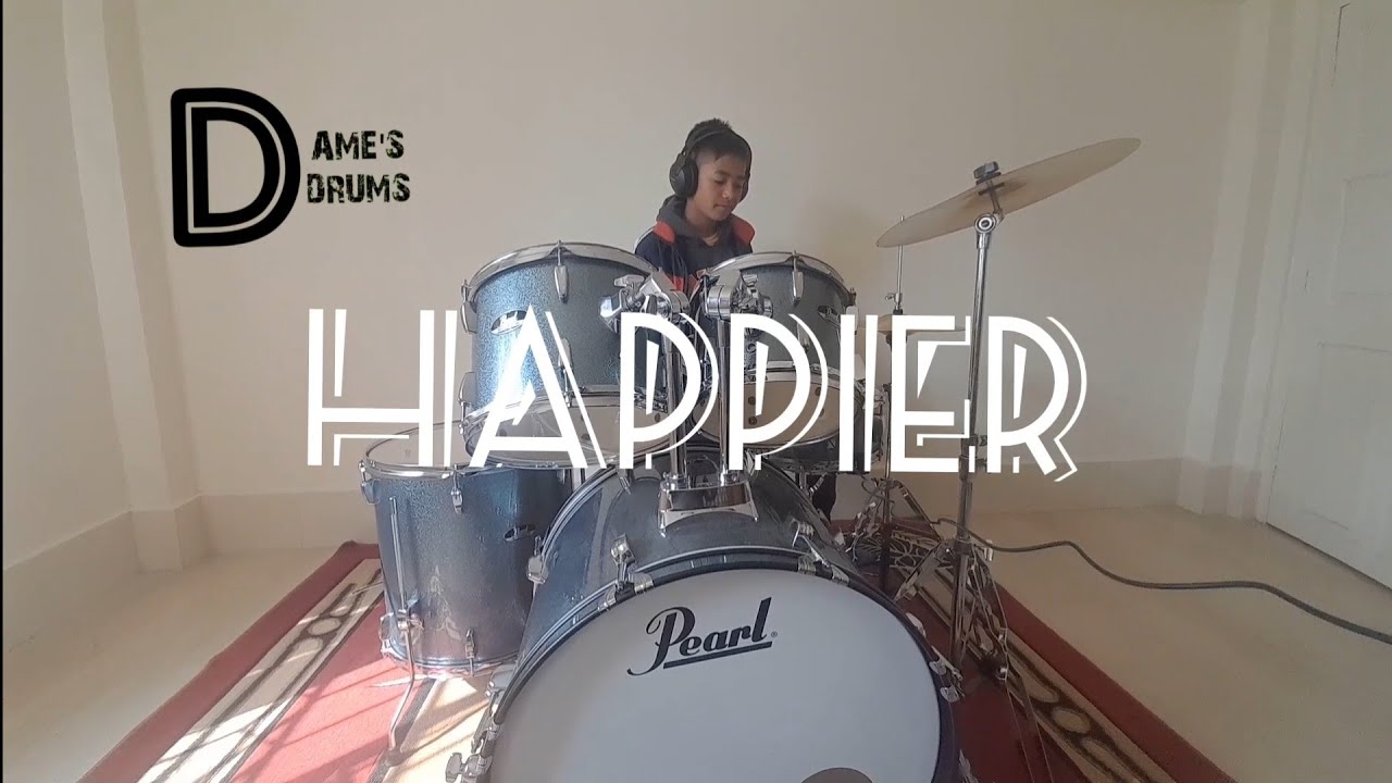 HAPPIER BASTILE AND MARSHMALLOW drum cover YouTube
