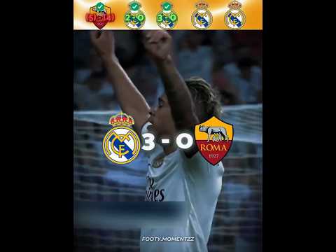 Last 5 <strong>Real</strong> <strong>Madrid</strong> <strong>vs</strong> <strong>Roma</strong> 💀🔥
