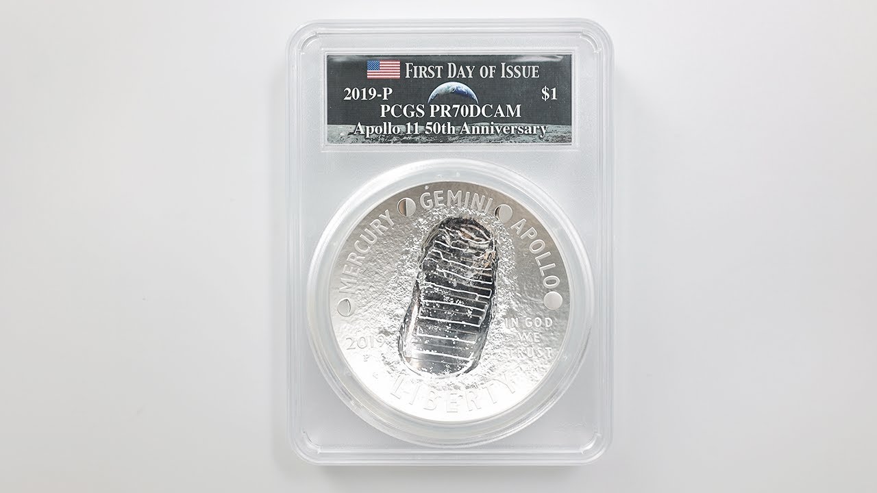 2019 アメリカ アポロ11号50周年記念 1ドル 銀貨 5オンス プルーフ