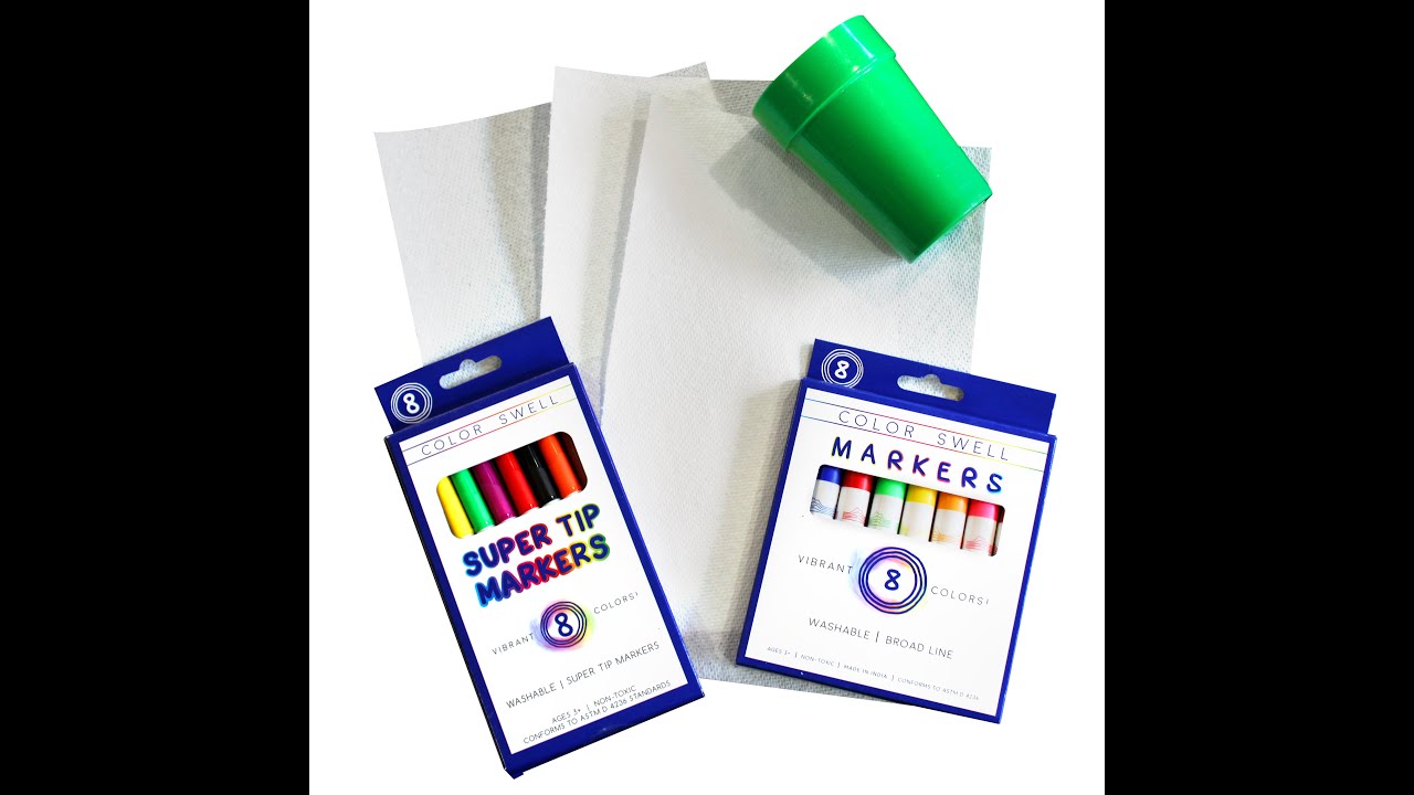 Color Swell art project - Tie-Dye Paper Towels