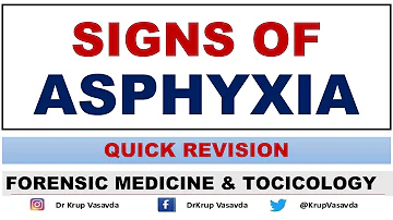 Signs of Asphyxia | Asphyxial Death | Dr Krup Vasavda